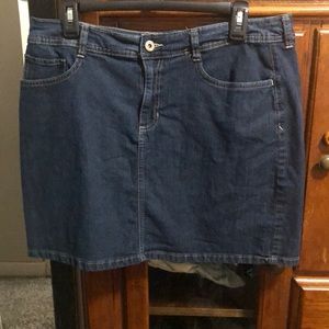 Jean skirt for women with shorts underneath